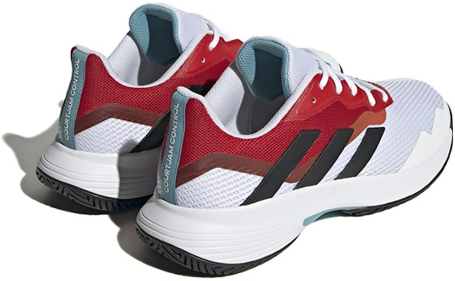 adidas Courtjam Control 防滑耐磨 低筒 网球鞋 男款 白紅 Shop adidas Courtjam Control 防滑耐磨 低筒 网球鞋 男款 白紅