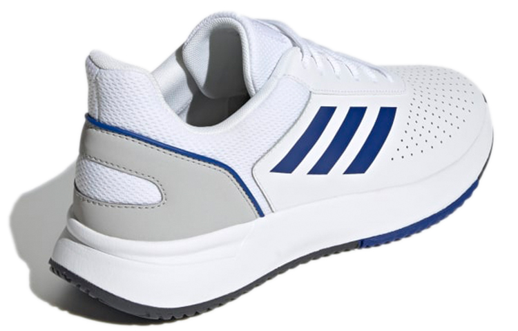 Shop adidas Courtsmash 舒適耐磨 低筒運動跑步鞋 雲白