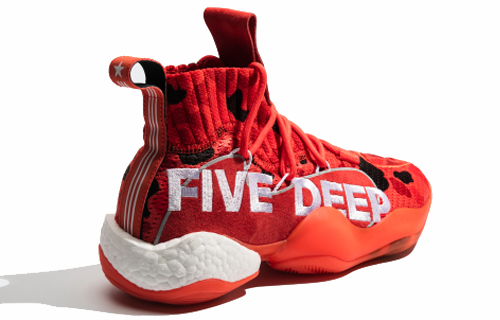 Lookbook adidas originals Crazy BYW X  Wall Way Alt 減震防滑 高筒 籃球鞋 男女款 紅