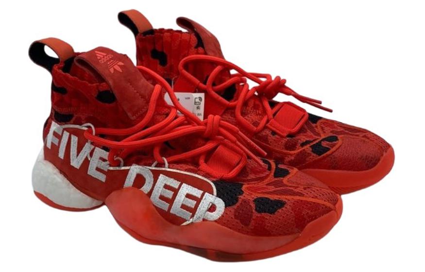 Shop adidas originals Crazy BYW X  Wall Way Alt 減震防滑 高筒 籃球鞋 男女款 紅