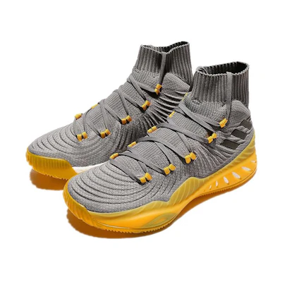 adidas Crazy Explosive 2017 Primeknit 'Grey Yellow'