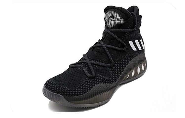 Lookbook 阿迪达斯 Crazy Explosive Primeknit '黑白' 篮球鞋 B42404