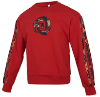 adidas Crew Year of the Tiger Red Graphic Basketball Pullover Sweater HD7933 adidas Crew Year of the Tiger Red Graphic Basketball Pullover Sweater HD7933
