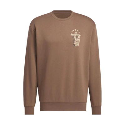 adidas Crewneck Pullover Sweatshirt Earth Brown Rocky Layers IX4911