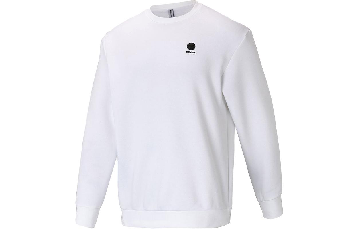 adidas Crewneck Pullover Sweatshirt White IB8897