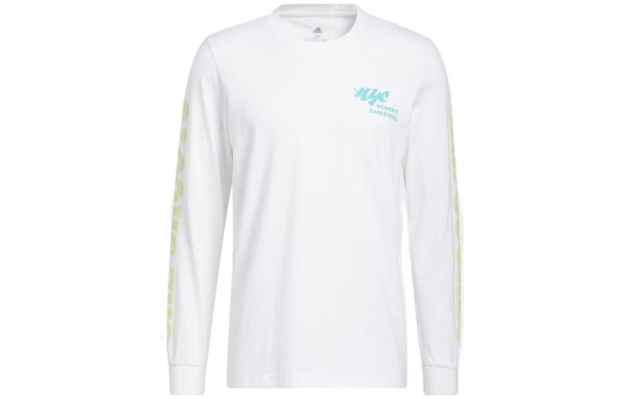 adidas Crewneck Pullover Sweatshirt White with Letter Logo Print HC4461