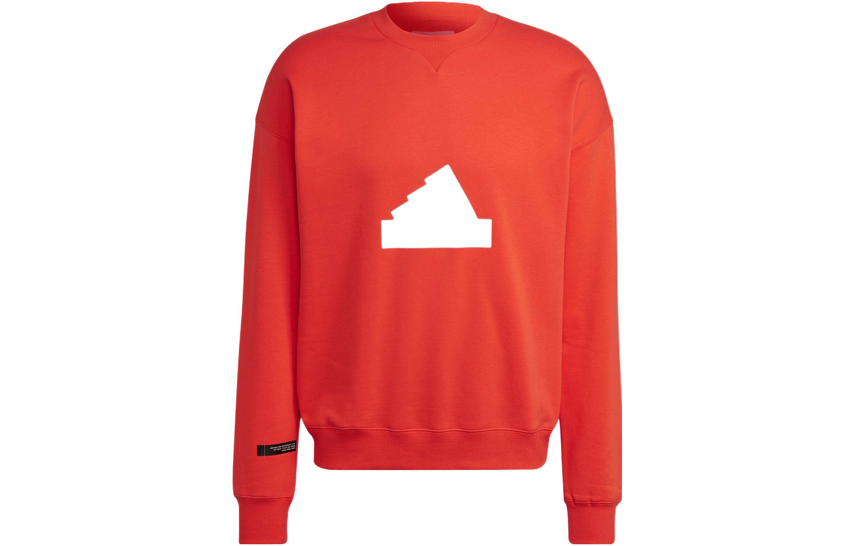 adidas Crewneck Sweatshirt Red with Contrast Graphic Print HN1944