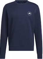 adidas Crewneck Sweatshirt Solid Logo Long Sleeve - Navy Blue IU4518