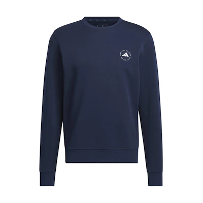 adidas Crewneck Sweatshirt Solid Logo Long Sleeve - Navy Blue IU4518