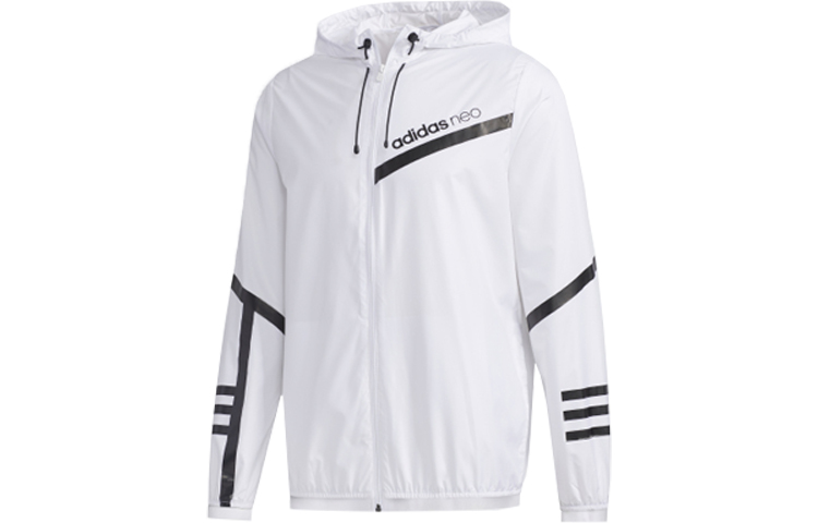 adidas CS 3-Stripes Zip Hoodie Jacket White GK5882