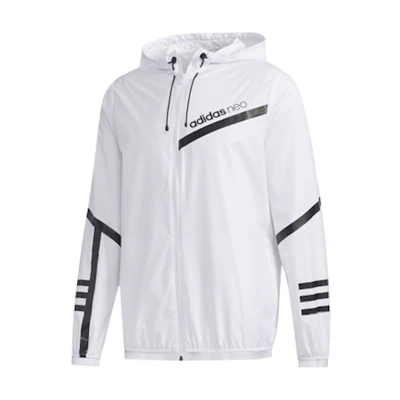 adidas CS 3-Stripes Zip Hoodie Jacket White GK5882