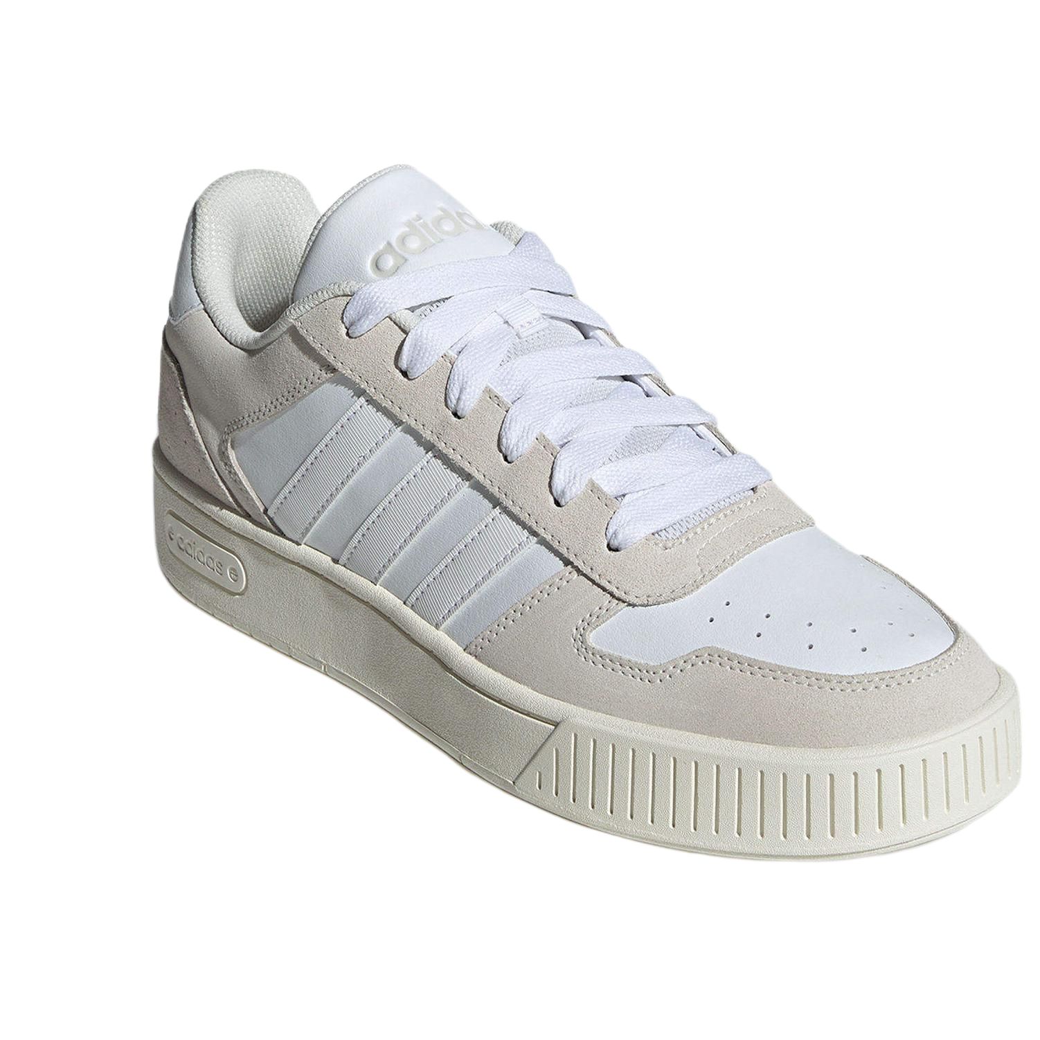 Shop adidas neo D-Pad Classic 防滑透氣 低幫 板鞋 男女同款 粉白