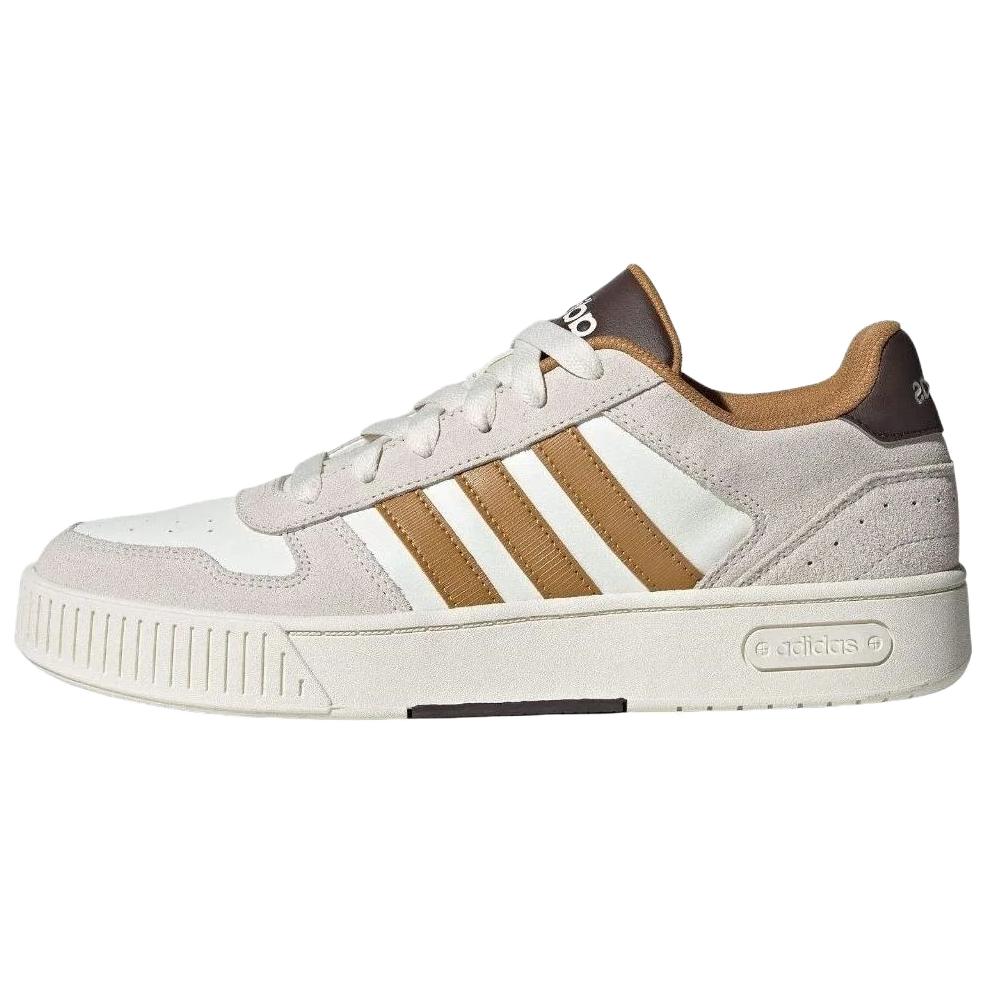 adidas D-Pad Classic Low-Top Basketball Shoes Beige Brown Comfortable JR8325