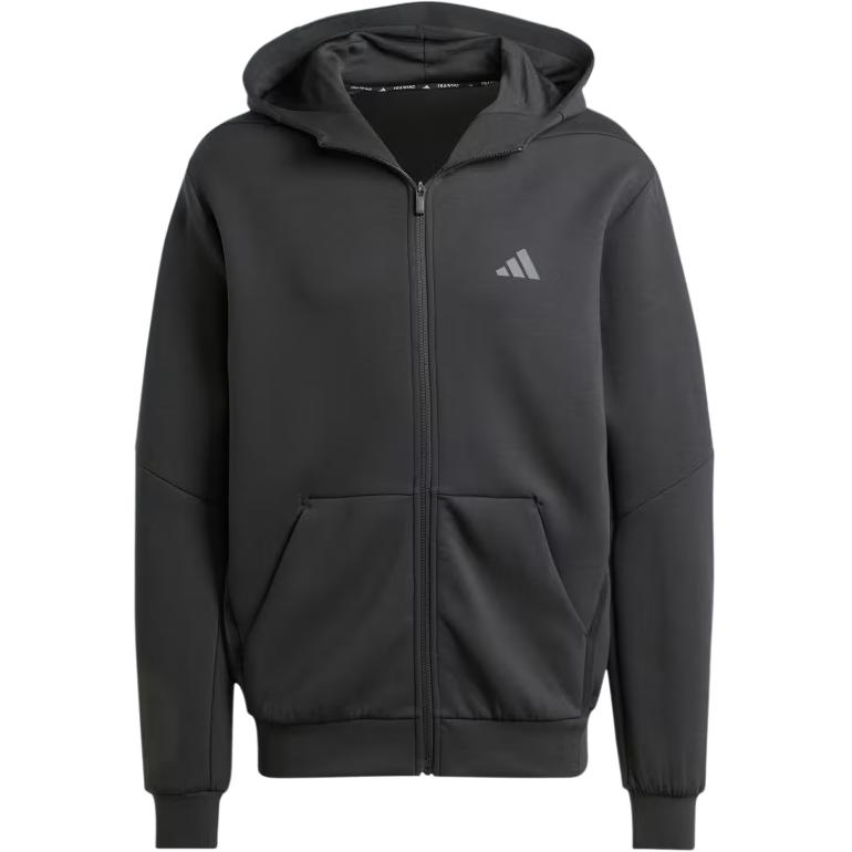 adidas D4T Black Training Sports Hooded Jacket IY1131