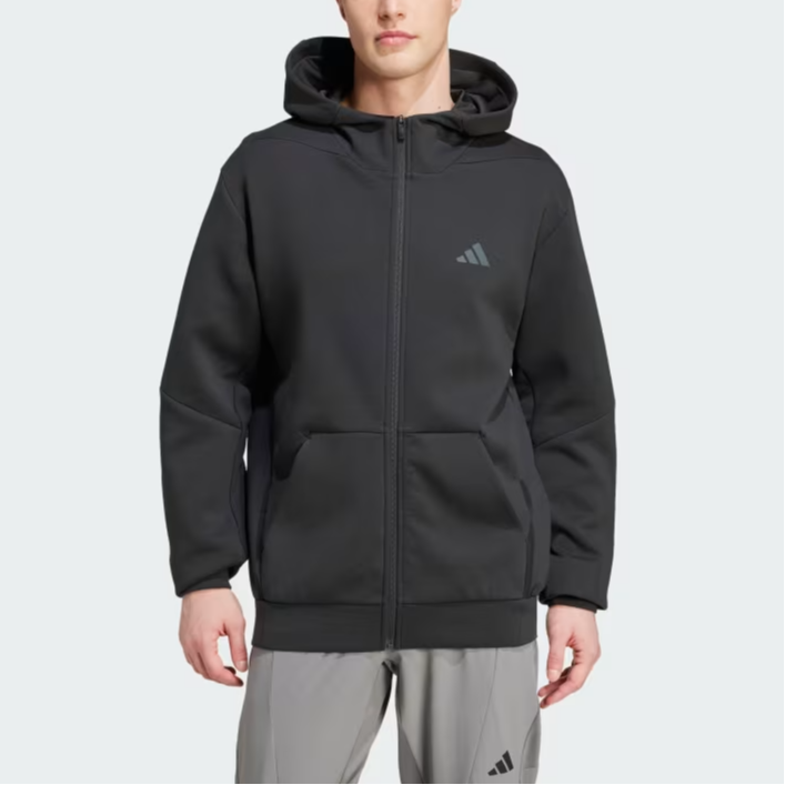 adidas D4T Black Training Sports Hooded Jacket IY1131 圖 5