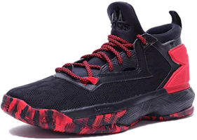 Order adidas D Lillard 2 ''Schwarz Light Scarlet Cardinal'' B42387