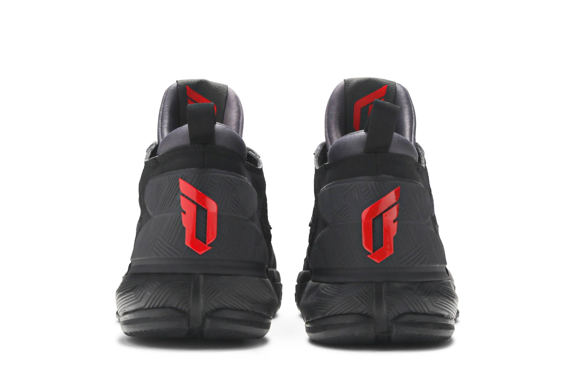 Details for adidas D Lillard 2 'Hitam Teras Merah Menyala' B42355