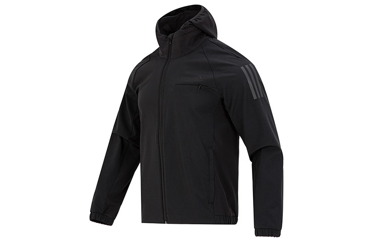 adidas D Lillard 4 Monochrome Casual Hoodie Jacket Black HP1414 圖 2