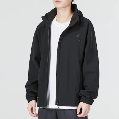 adidas D Lillard 4 Monochrome Hoodie Jaket Hitam Casual HP1414 Details for adidas D Lillard 4 Monochrome Hoodie Jaket Hitam Casual HP1414