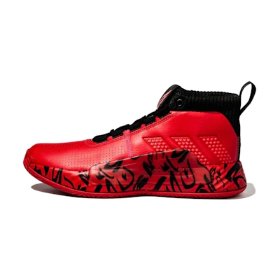 adidas Dame 5 Mid Tops Large Red
