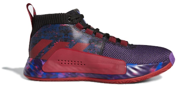 阿迪达斯 Dame 5 利拉德 篮球鞋 '黑色 酒红色 猩红色' EF8663 Order 阿迪达斯 Dame 5 利拉德 篮球鞋 '黑色 酒红色 猩红色' EF8663