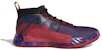 아디다스 데임 5 릴라드 "블랙 버건디 스칼렛" 농구화 EF8663