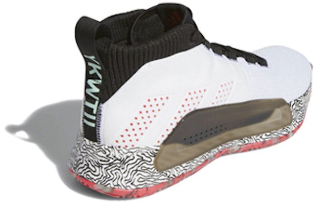 adidas D Lillard 5 'Blanco Negro Rojo' EE4053 Lookbook adidas D Lillard 5 'Blanco Negro Rojo' EE4053