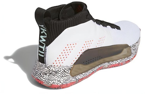 adidas D Lillard 5 'Putih Hitam Merah' EE4053 Lookbook adidas D Lillard 5 'Putih Hitam Merah' EE4053