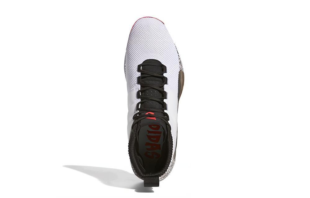 Shop adidas D Lillard 5 'Putih Hitam Merah' EE4053