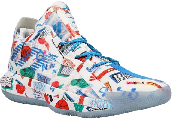 adidas D lillard 6 'White Blue Red' FX4484 Lookbook adidas D lillard 6 'White Blue Red' FX4484