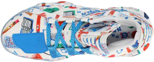 Shop 阿迪达斯 D Lillard 6 '白蓝红' 篮球鞋 FX4484