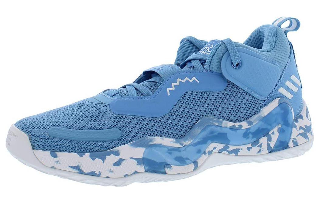 Lookbook adidas D.O.N. Issue #3 圓頭 減震耐磨 低幫 籃球鞋 男款 天藍色