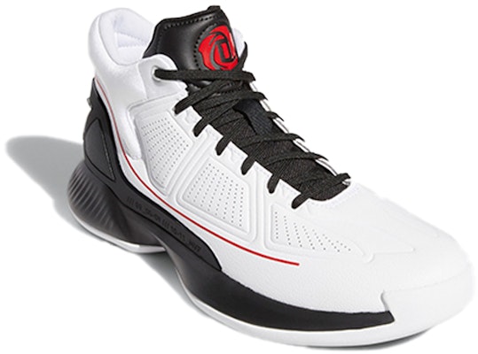 adidas D Rose 10 減震防滑耐磨 中筒 實戰籃球鞋 男款 白紅黑 Lookbook adidas D Rose 10 減震防滑耐磨 中筒 實戰籃球鞋 男款 白紅黑