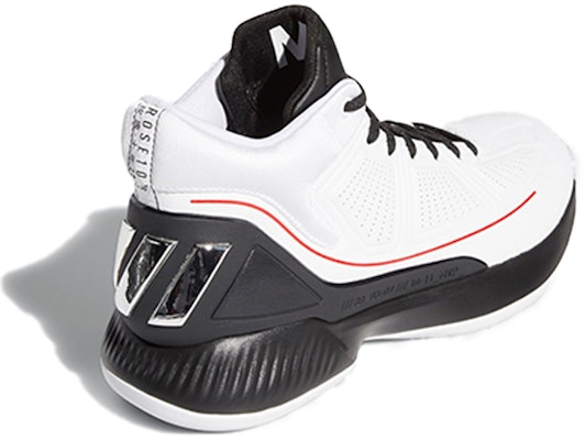 adidas D Rose 10 減震防滑耐磨 中筒 實戰籃球鞋 男款 白紅黑 Shop adidas D Rose 10 減震防滑耐磨 中筒 實戰籃球鞋 男款 白紅黑