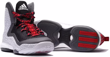 Sizing adidas D Rose 5 耐磨透氣 中幫 籃球鞋 男款 黑灰