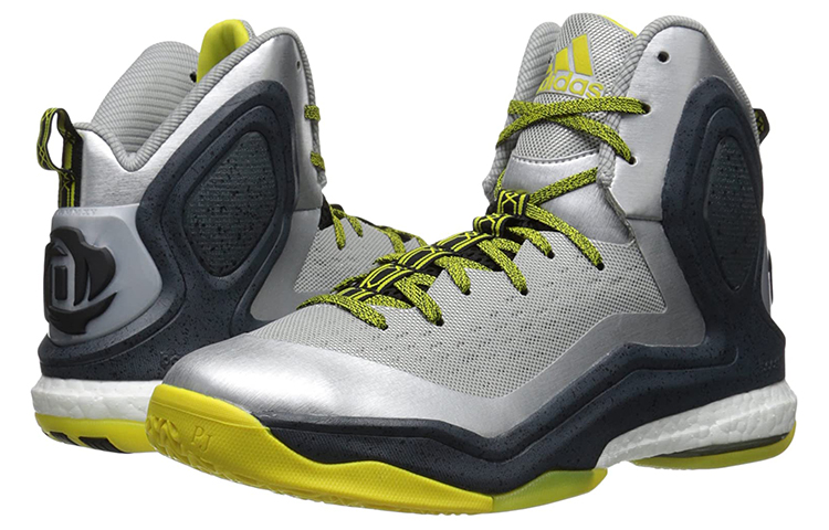 Shop 아디다스 D 로즈 5 부스트 '그레이' (55 characters) C76491