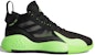 adidas D Rose 773 2020 'Hitam Hijau Solar Pasukan' FZ1268
