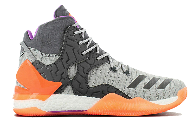 adidas D Rose 7 Primeknit 'Grey Orange' 圖 2