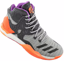 Lookbook 愛迪達 D Rose 7 Primeknit 耐磨高筒籃球鞋 灰橙