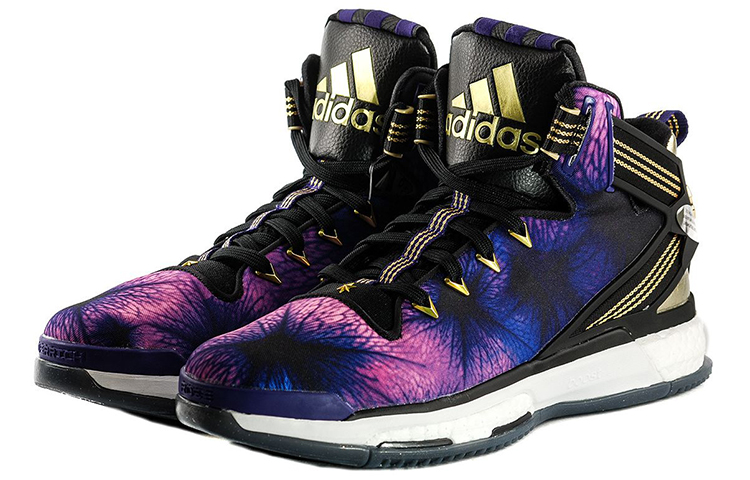 Lookbook adidas D Rose Boost 6 'Hitam' Sneakers F37138