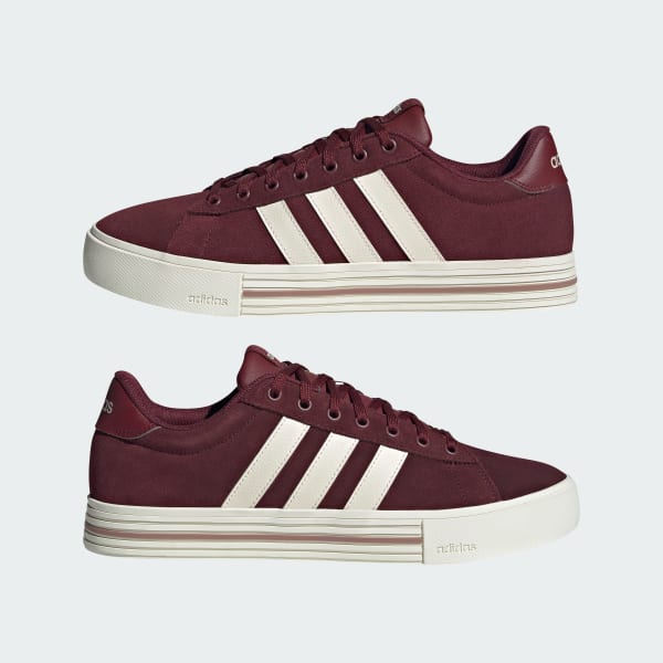 Sizing adidas Daily 4.0 運動鞋 暗紅/米白/米色 JQ5648