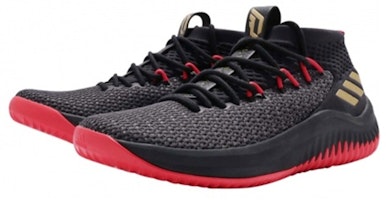 adidas Dame 4 'Hitam Merah Emas' CQ1422 Lookbook adidas Dame 4 'Hitam Merah Emas' CQ1422