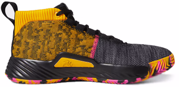 Lookbook adidas D lillard 5 GCA 利拉德5 防滑輕便 中筒 籃球鞋 男款 黑黃