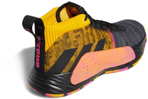 Shop adidas D lillard 5 GCA 利拉德5 防滑輕便 中筒 籃球鞋 男款 黑黃