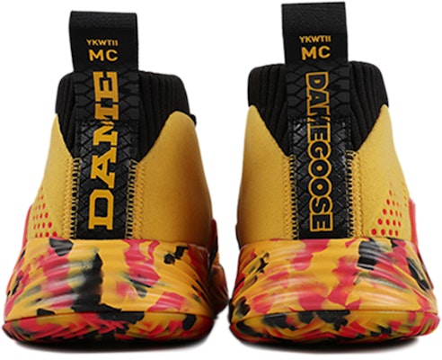 adidas Dame 5 復古籃球鞋 黃橙色 Shop adidas Dame 5 復古籃球鞋 黃橙色