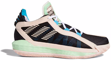 Order adidas Dame 6 黑白粉轉變為 adidas Dame 6 黑白粉紅色調