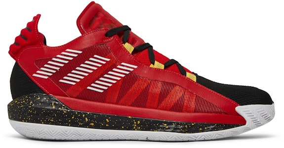 adidas D lillard 6 GCA 防滑耐磨 低筒 籃球鞋 男款 紅黑黃 Buy adidas D lillard 6 GCA 防滑耐磨 低筒 籃球鞋 男款 紅黑黃