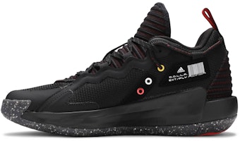 adidas Dame 7 'EXTPLY - Opponent Advisory - Black Vivid Red' FY9939 Lookbook adidas Dame 7 'EXTPLY - Opponent Advisory - Black Vivid Red' FY9939