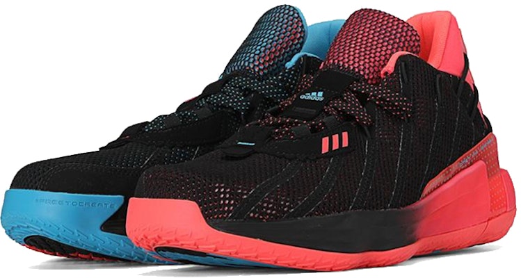 adidas D lillard 7 Gca 透氣包覆性支撐平衡 低筒 籃球鞋 男款 紅藍粉 Shop adidas D lillard 7 Gca 透氣包覆性支撐平衡 低筒 籃球鞋 男款 紅藍粉