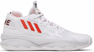 adidas Dame 8 'Dame Time White Red' GY0384 adidas Dame 8 'Dame Time White Red' GY0384